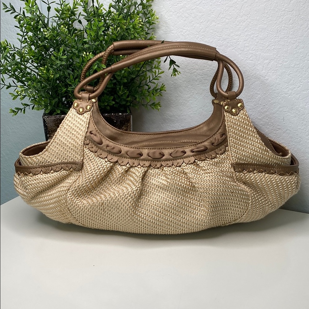Cole Haan Tan and Brown Shoulder Bag